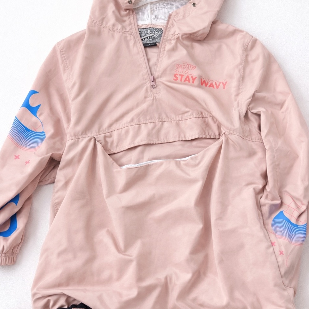 Brooklyn Industries Windbreaker - Pink and Blue